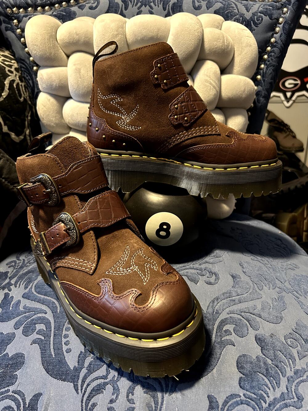 Dr Martens Brown Devon GA Gothic Americana size 7/EU 38